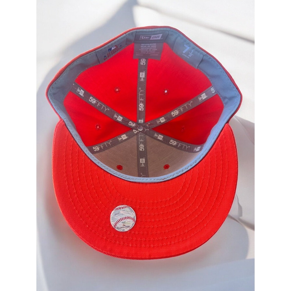 New Era Orange Houston Astros 59FIFTY Sz 7.5 / 59.6 cm Fitted Hat NEW - Picture 8 of 8